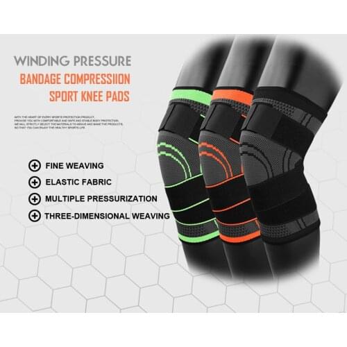 1Pcs Neoprene Basketball Volleyball Kneepad Crossfit Male Sports Running Powerlifting Knee Cap Sleeve Brace Support Protector