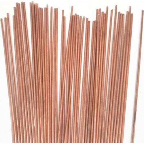 1PCS Welding Phosphorus Copper tube Gas welding 2mm Diameter Rod Flat Electrode 250mm Length