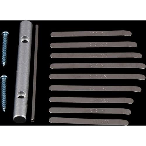 10 Keys Replacement Parts Kalimba Thumb Piano Musical Instrument Thumb Piano Bridge Saddle 10 Keys Set Kit for Kalimba DIY