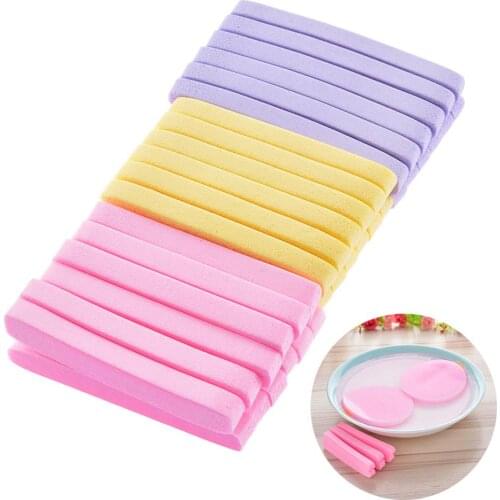 12Pcs/Bag Professional Facial Cleanser Sponge Cosmetic Puff Compressed Cleansing Washing Pad Remove Makeup Skin Care Tool Puff