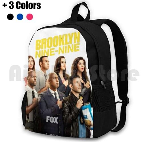 Nine Nine! Outdoor Hiking Backpack Riding Climbing Sports Bag Brooklyn Nine Nine Fox Nine Nine Nbc Tv Andy Samberg Sitcom Funny