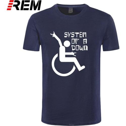 REM SYSTEM OF A DOWN Print T Shirt Male Cotton O-Neck Short Sleeve Rock T-Shirts Summer Streetwear Mens Hip Hop Top Tees Plus