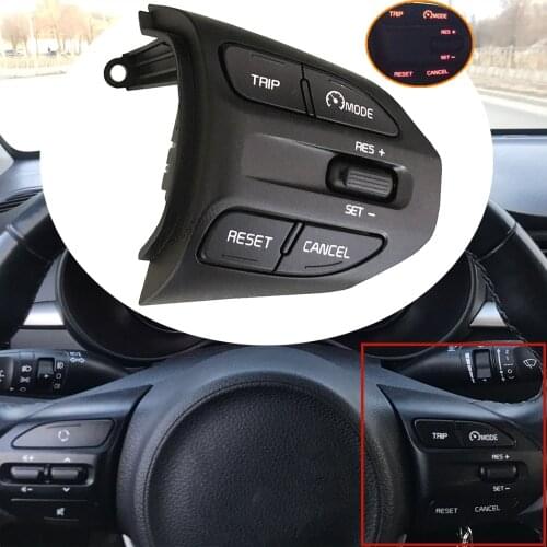 Steering Wheel Cruise Control Button Bluetooth Audio Phone Volume Switch For KIA K2 RIO 2017 2018 2019 2020 2021 RIO X-line
