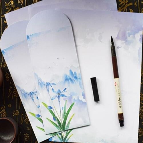 Orchid 10 Envelope 10 Sheets Letter Paper Set Stationary Writing Letters Wedding Envelopes Invitations Office School Supplies