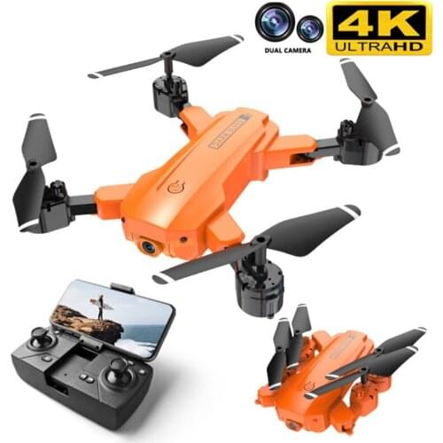 New H9 4K Dual Camera RC Quadrocopter 2.4G HD Transmission WiFi 4-Axis Folding Pro Drones Professional Helicopter Kids Toys Boy