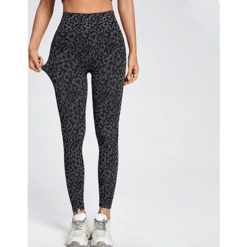 ASHEYWR Women Sexy Leopard Leggings High Waist Quick Dry Slim Fitness Legings Woman Elastic Push Up Workout Legging Female