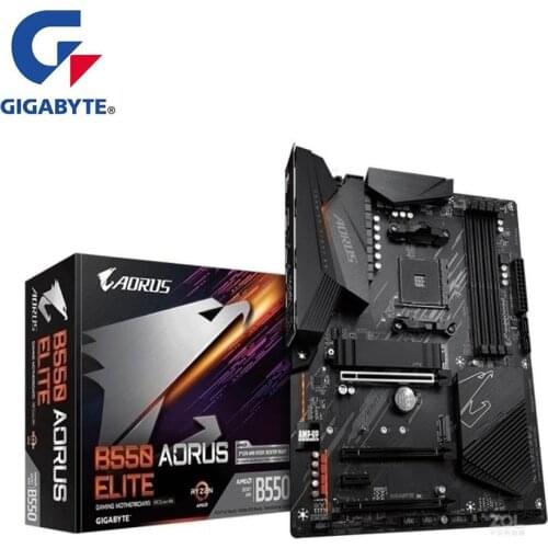 NEW For Gigabyte GA B550 AORUS ELITE Motherboard AM4 DDR4 B550 Desktop Mainboard Support R5 R7 5800X 5600X 5300X