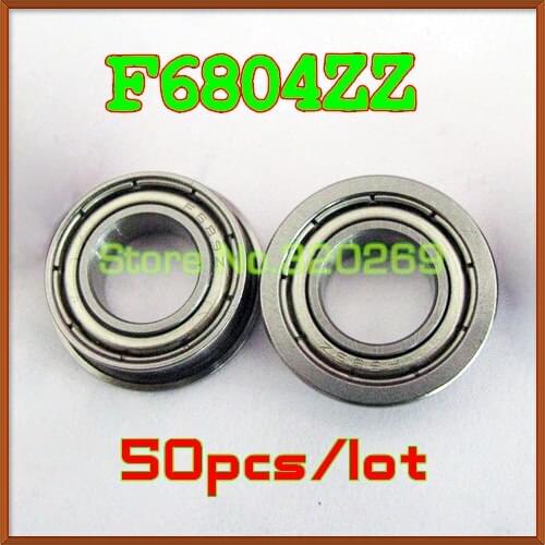 50PCS Miniature Flanged Miniature Flanged Bearing F6804 F6804ZZ F6804ZZ/Z1 Size20*32*7MM
