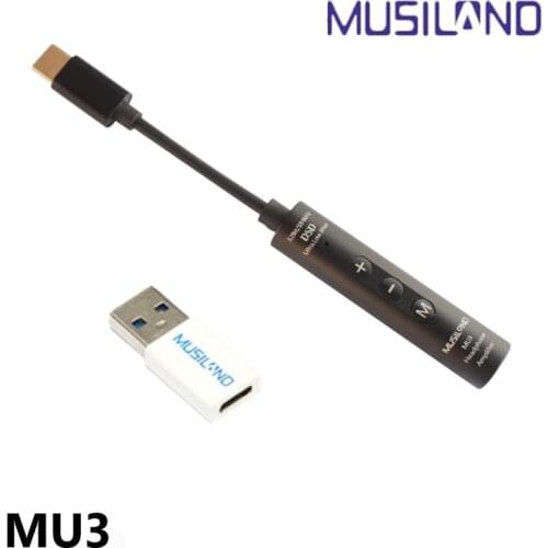 Musiland MU3 type-c portable digital headphone amplifier decoder sound card audio decoding use for mobile phone ,computer