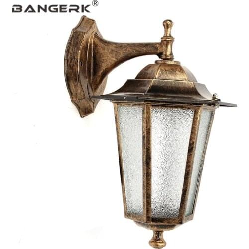 European Retro Garden Wall Lamp Outdoor Waterproof LED Lights Wall Sconce Lighting Fixtures Porch Balcony Aisle Luminaire