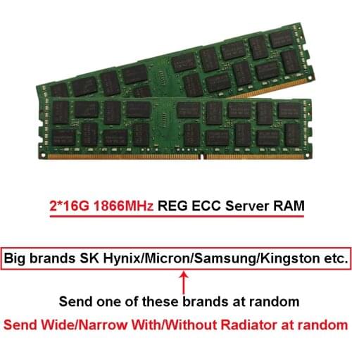 New 4G 8G DDR3 Non ECC Desktop Memory Used Brand 8G 1866MHz REG ECC RAM 16G 32G Server Memory Tested Quality Guarantee
