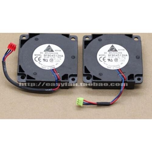 Detla Electronics BFB04512HA R00 DC 12V 0.14A 45x45x10mm Server Cooling Fan
