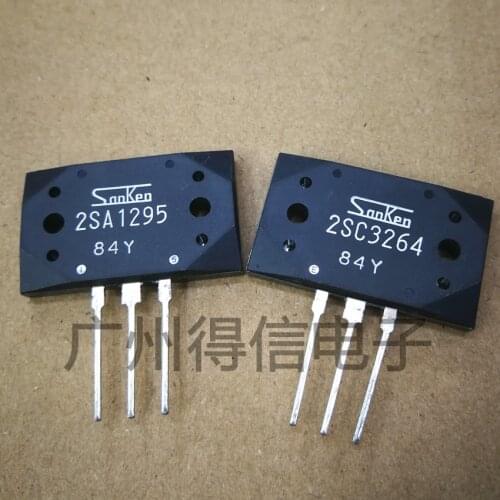 Genuine Original 1Pairs(2PCS) 2SA1295 A1295 + 2SC3264 C3264 MT-200 17A 230V 200W Silicon NPN + PNP Audio amplifier transistor