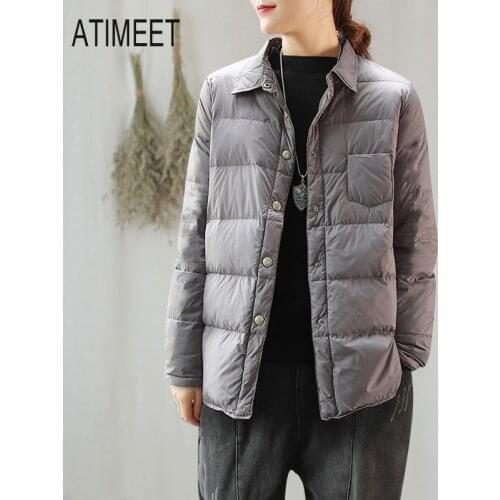 2020 New Women Down Jacket White Duck Jackets Winter Warm Coats Female Outwear