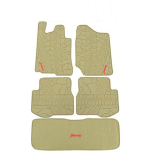 Special No Odor Trunk Carpets Waterproof Rubber Car Floor Mats+Boot Mats for Suzuki Jimny