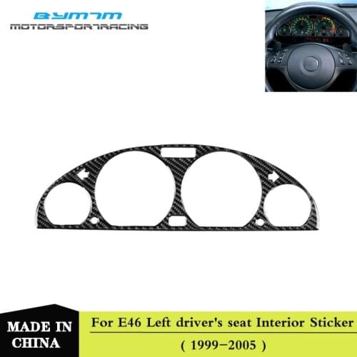 Real Carbon fiber Automotive interior Meter Instrument Decoration Sticker For BMW E46 M3