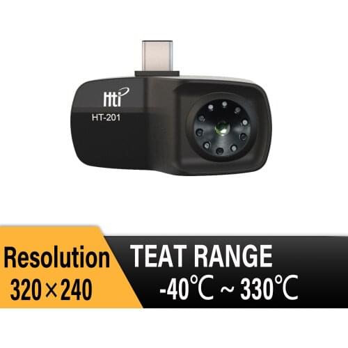 HTI Thermal Camera HT-201 Infrared Thermal Imager for Phone Support Video and Pictures Recording for Android Type-C