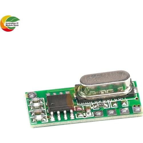 Ziqqucu LR45B 433MHz ASK Superheterodyne Wireless Receiver Module Remote Control 433MHz Receiver Module for Arduino 4.5-5.5V