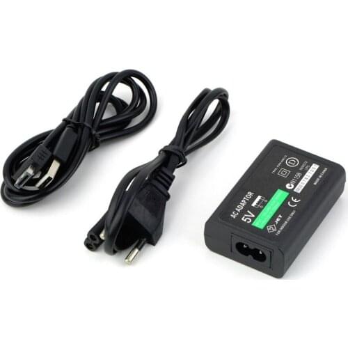 100pcs lots New AC US or EU ,UK Plug Power Supply Adapter Convert Charger For PSV 1M USB Data Cable