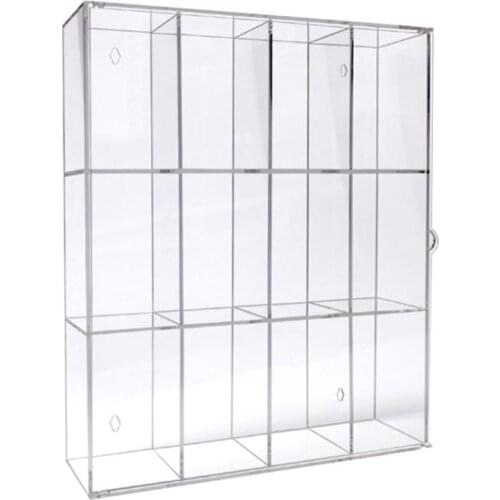 12 Grids Clear Acrylic Model Toy Display Case Collectibles Show Box Action Mini Figures Dustproof Showcase Stand