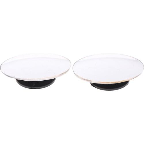 2pcs Car 360 Degree Framless Blind Spot Mirror Wide Angle Round Convex Mirror Small Round Side Blindspot Rearview Parking Mirror