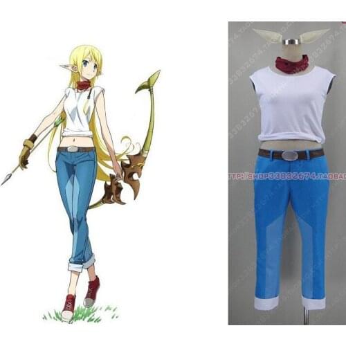 2012 Gate Jieitai Kano Chi nite, Kaku Tatakaeri Tuka Luna Marceau Tyuka Runa Maruso Uniform COS Cosplay Costume