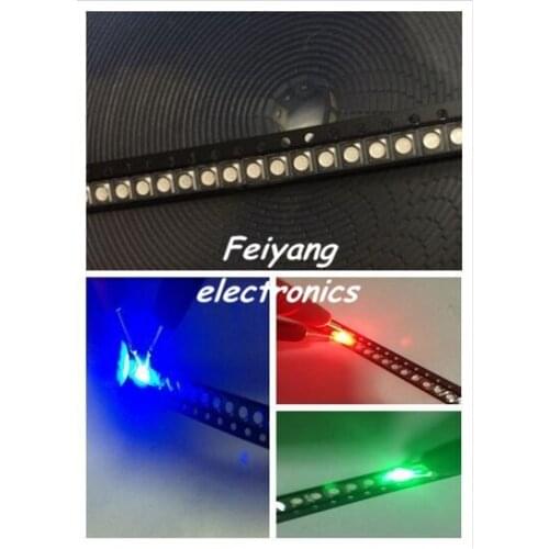 3000pcs RGB POWER TOP 1210 3528 SMD SMT PLCC-2 LED Red Green Blue New Full color COMMON ANODE 3-chip