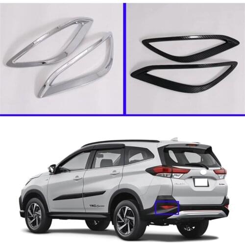 For Toyota Rush F800 F850 2018 2019 2020 Car-Styling Accssories Rear Tail Fog Light Foglight Lamp Cover Trims Auto Sticker