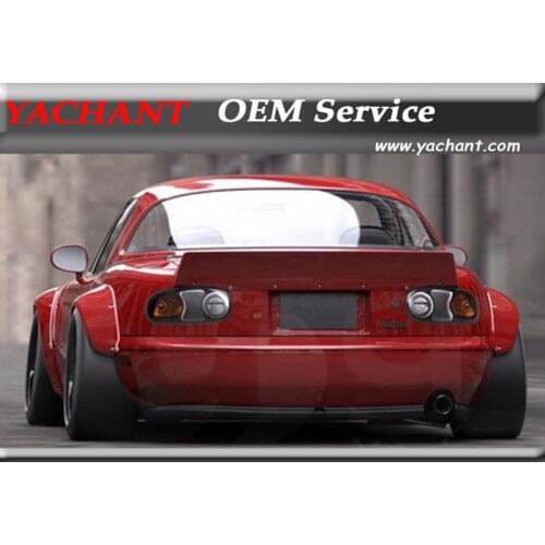 Car-Styling FRP Fiber Glass Rear Spoiler Fit For 1989-1997 Miata MX5 NA PD Style Rear Trunk Wing Spoiler