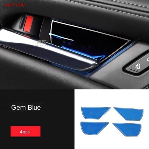 For Mazda 3 Axela 2020 Stainless Steel Carbon Fiber Inner Door Bowl Sticker Trim Sequins Cover