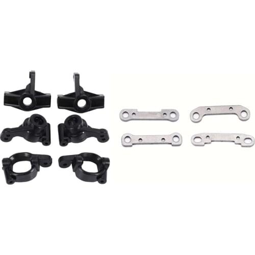 For 1251 Front Wheel Seat Rear Wheel Seat C-Shaped Seat with Front and Rear Swing Arm Kit for Wltoys 144001 1/14 RC Car