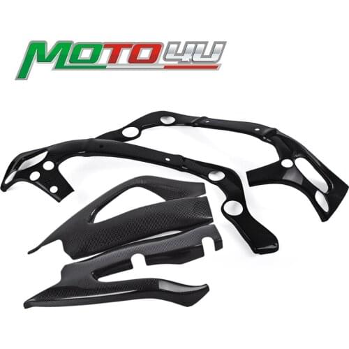 For SUZUKI GSXR1000 2017+ Carbon Fiber Motorcycle Frame Cover and Swing Arm Covers Fairing Protection Remodel 2018 2019