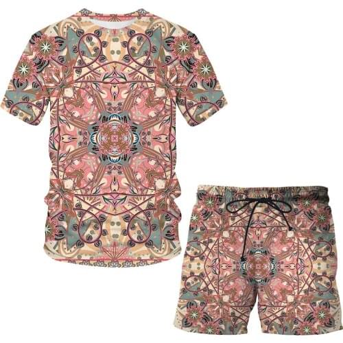 Clothing Sets 2021 Summer Fashion Short Sleeve Printed 3D Animals Graphic T Shirt+Shorts Boy Casual Clothes 2Pcs Suit Streetwear