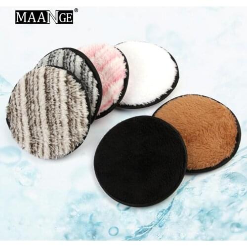 6 Colors Soft Flannelette Sponge Double sided Makeup Remove Puff Women Beauty Makeup Lazy Wash Facial Cosmetic Tool