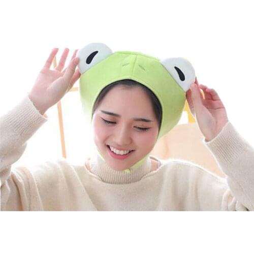 Stuffed animal ears rabbit headgear hat frog cartoon cute toy cap