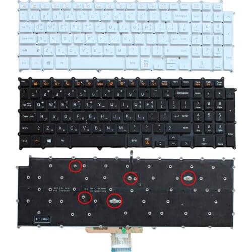 New Korean White/Black Backlit Laptop Keyboard for LG gram 17( 2020) 17Z90N