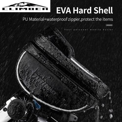 【New store 】 Cycling Handlebar Bag Touch Screen Phone Bag Waterproof Front Frame Tube Bicycle Handle Holder Bag Bike Accessories