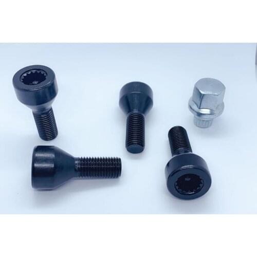 20 SET Wheel Lock Set Black Lug Bolts For BMW E32 E34 3 5 7er & Mini 36136786419