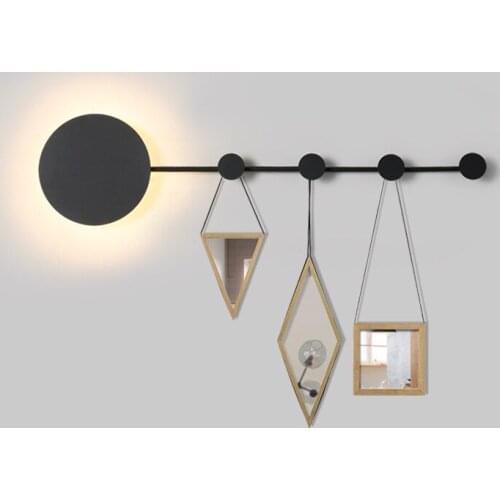 DX Modern Led Ceiling Light Nordic Lighting Bedroom Bathroom Living Room Iron Lamp Decorative Wall Shelf Black White Luster