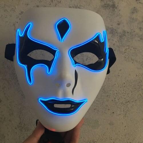Party led mask Glowing Mask Neon-Light Purge Party Halloween New-Designed Led Horror for halloween fance mask