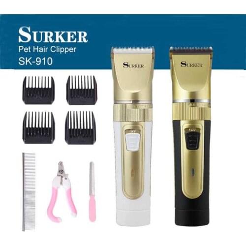 Surker hair trimmer sk-699 rechargeable hair clipper haircut machine pet hair trimmer dog hair trimmer cat hair trimmer