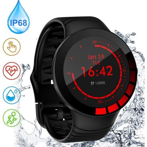 Smart Watch IP68 Waterproof Sports Pedometer Bracelet Bluetooth 5.0 Health Monitor Smart Wristband Multi-functional Electronics