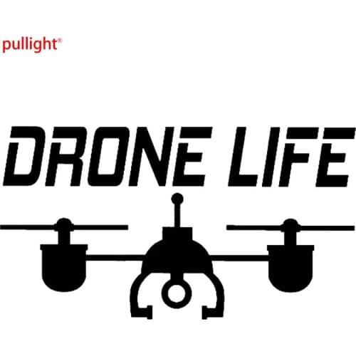 14CM*7.8CM Drone Decal Car Sticker UAV " Drone Life" Vinyl Car Stylings Motorcycle Decoration