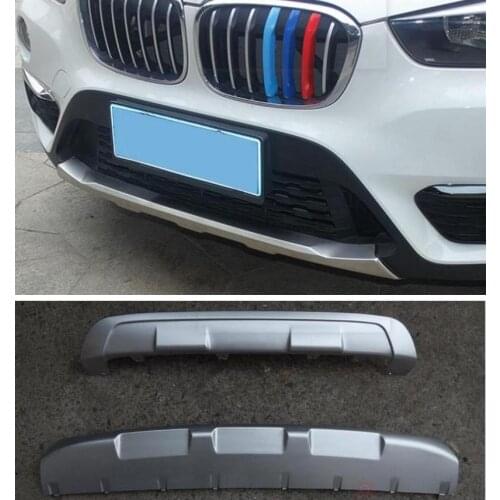 High Quality ABS Car Front Rear Bumper Protector Guard Plate Fits For BMW X1 2016 2017 2018