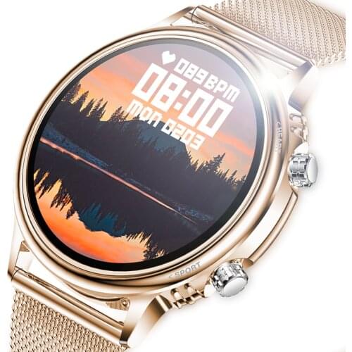 Women Smart Watch Real-time Weather Forecast Activity Tracker Heart Rate Monitor Sports Ladies Smart Watch Men For Android IOS