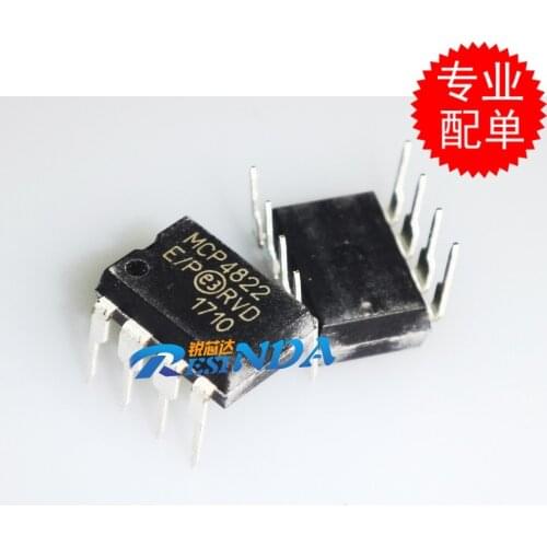 10pcs MCP4822-E/P MCP4822 DIP-8 In Stock