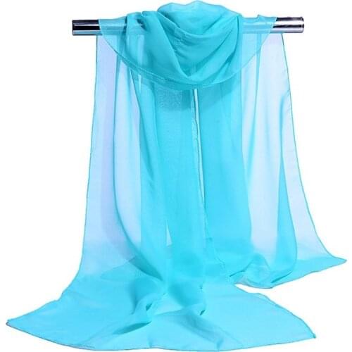 160*50cm Solid color Selling simulation silk chiffon striped scarf wild fashion shawl sunscreen print floral scarf scarves