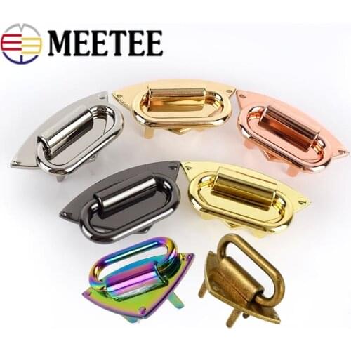 2/4pcs 31mm Women Bag Handle Decorative Buckles Fashion Handbag Strap Connector Metal Buckle Hanger DIY Hardware Accessories