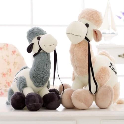 30cm cute alpaca plush creative cartoon camel figurine stuffed pillow desert animal birthday gift peluche toys for children