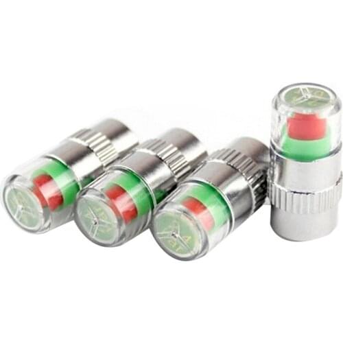 4pcs Car Tire Pressure Gauge Indicator Alert Monitoring Valve Cap Sensor Not High Quality For Motorcycle Auto Car Accessories